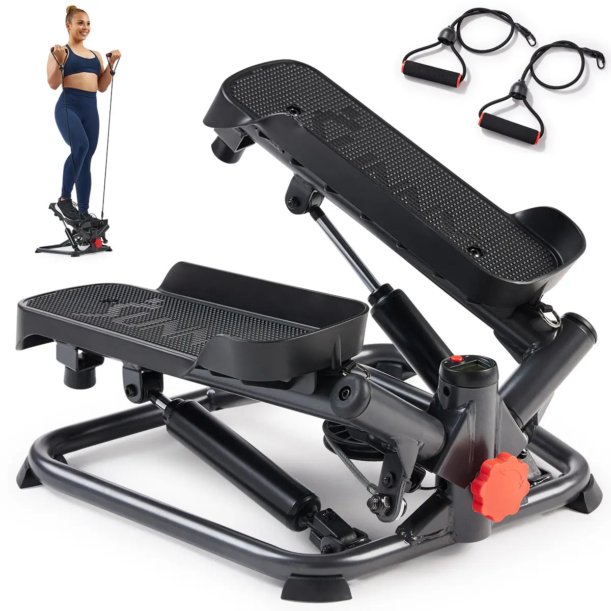 Twist Stair Steppers with Resistance Bands